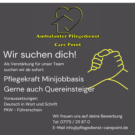 Pflegekraft Minijob